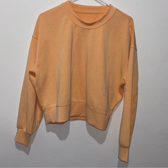 lululemon athletica Tops - Lululemon Softstreme Perfectly Oversized Cropped Crew Sweatshirt Size 6